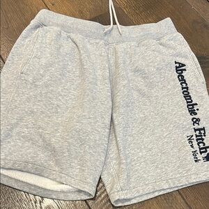 Abercrombie & Fitch Gray Athletic Shorts Relaxed Fit